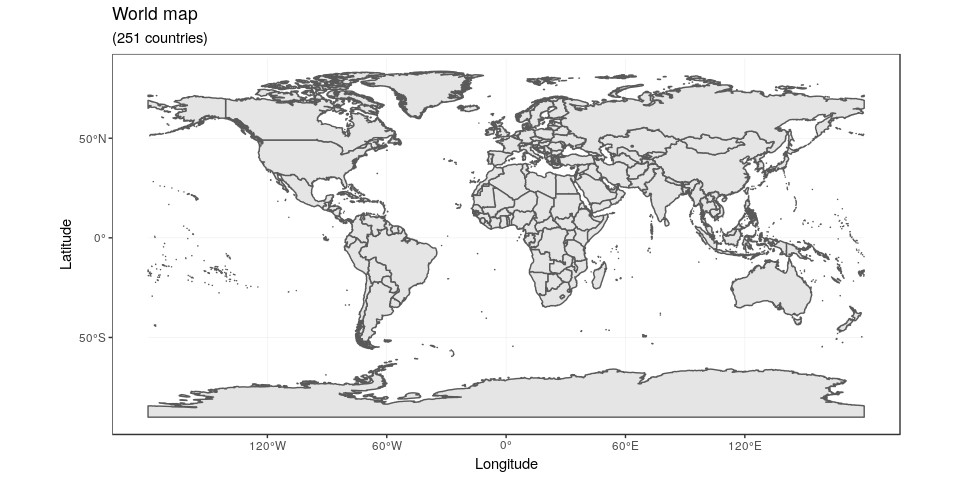 World Map In R Drawing Beautiful Maps Programmatically With R, Sf And Ggplot2 — Part 1:  Basics